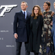 Daniel Craig with producer Barbara Broccoli, as well as actors Naomie Harris and Christoph Waltz at the German premiere of Spectre in 2015.